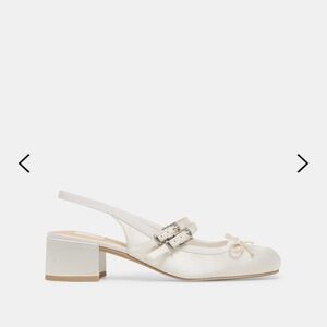 Dolce Vita Cream Slingback Heels